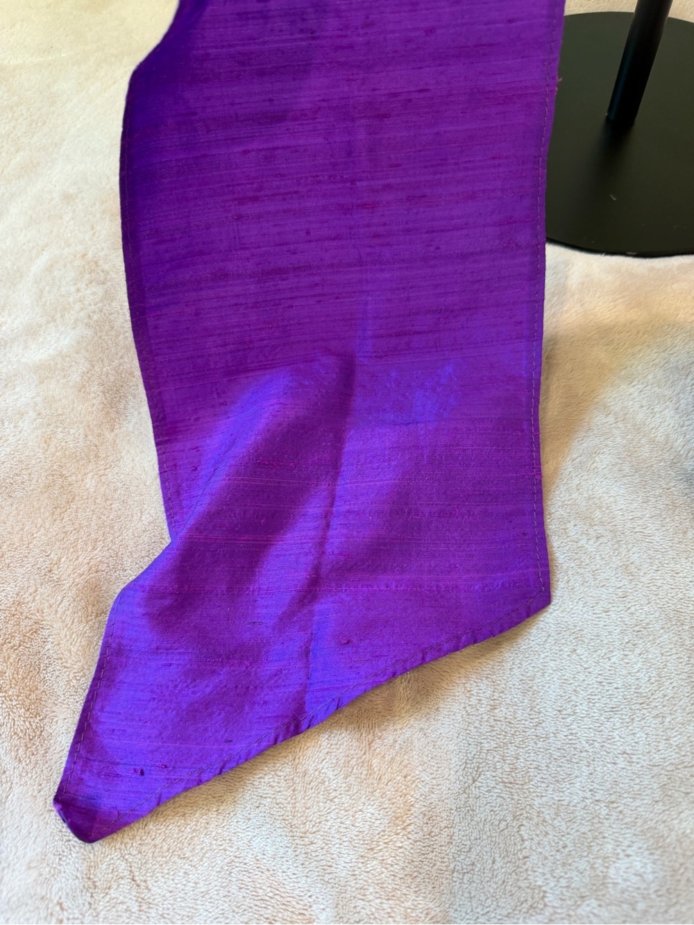 Purple Women's Silk Belt - Elegant Lightweight - Picture 3 of 3